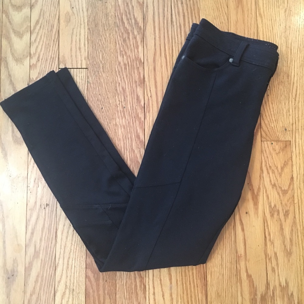 Free People black stretch pants